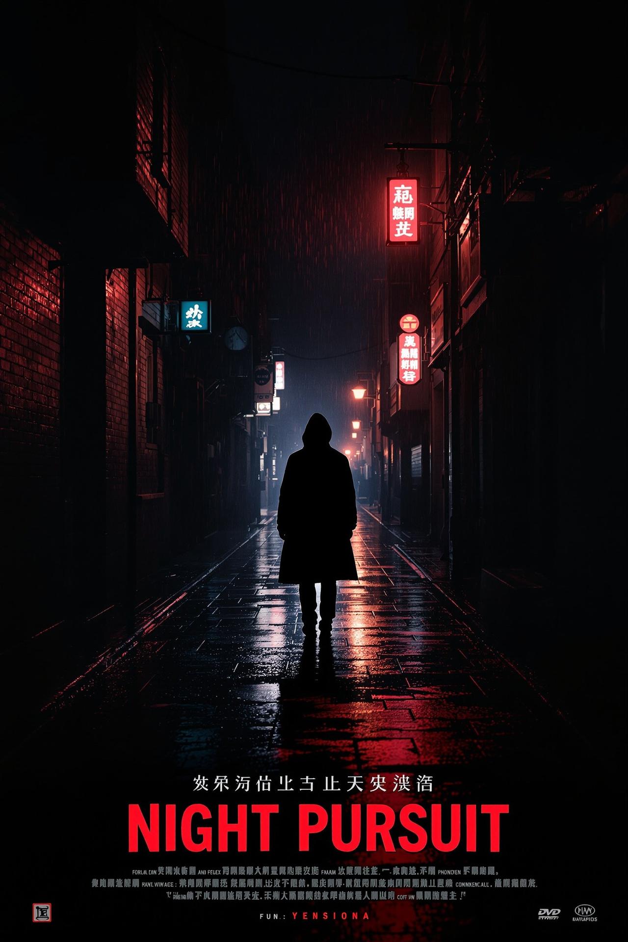 视频影院出品暗夜追凶悬疑电影海报