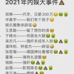 2021总结吃瓜娱乐圈